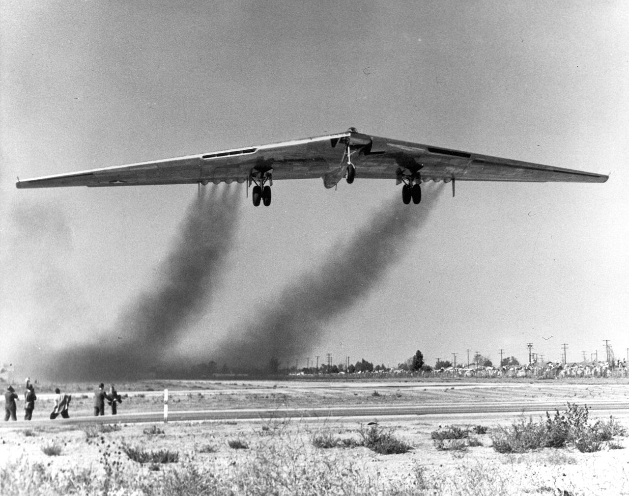 YB-49 takes to the sky