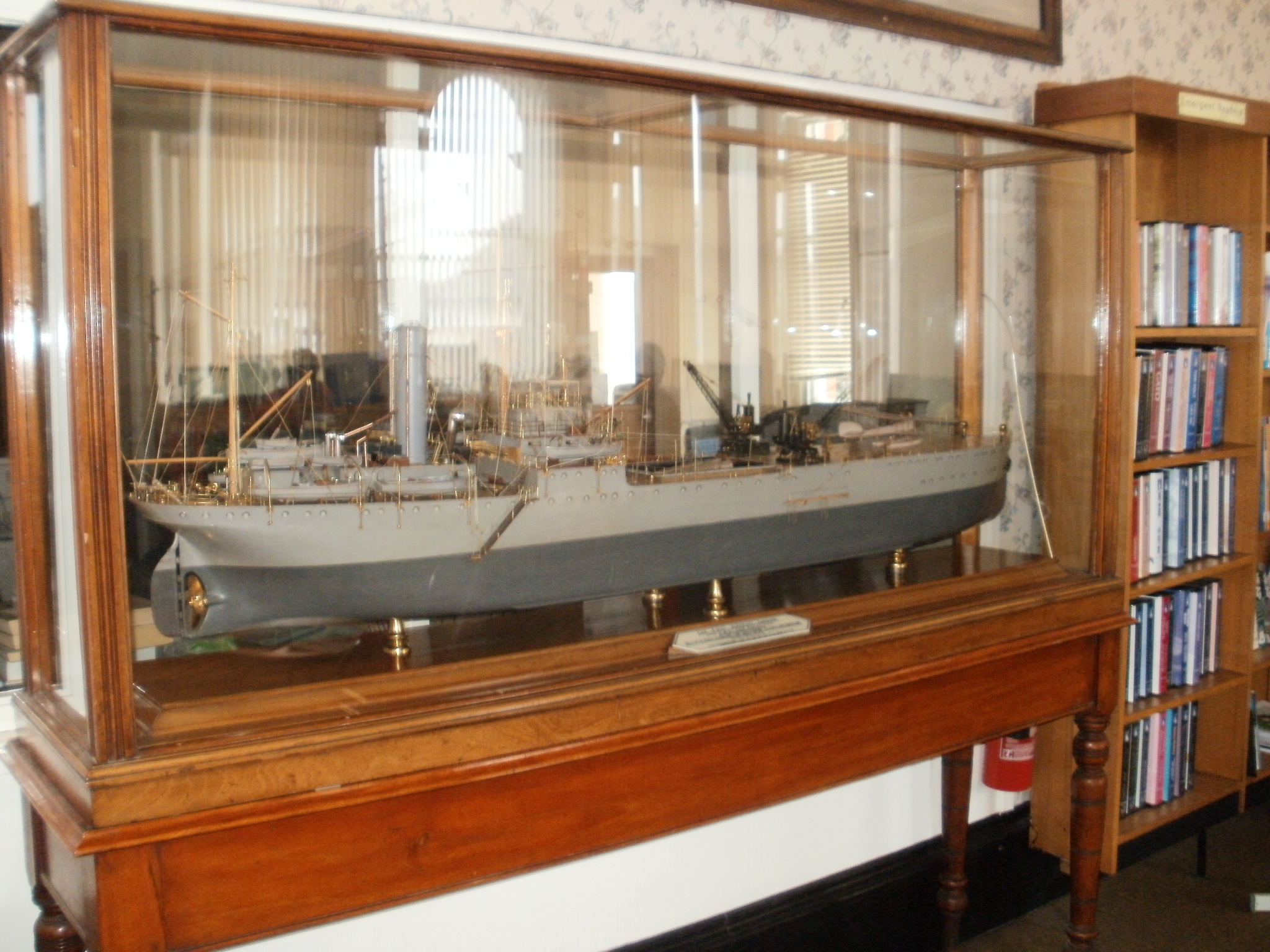 Builders' model of Ark Royal at the Blyth Library