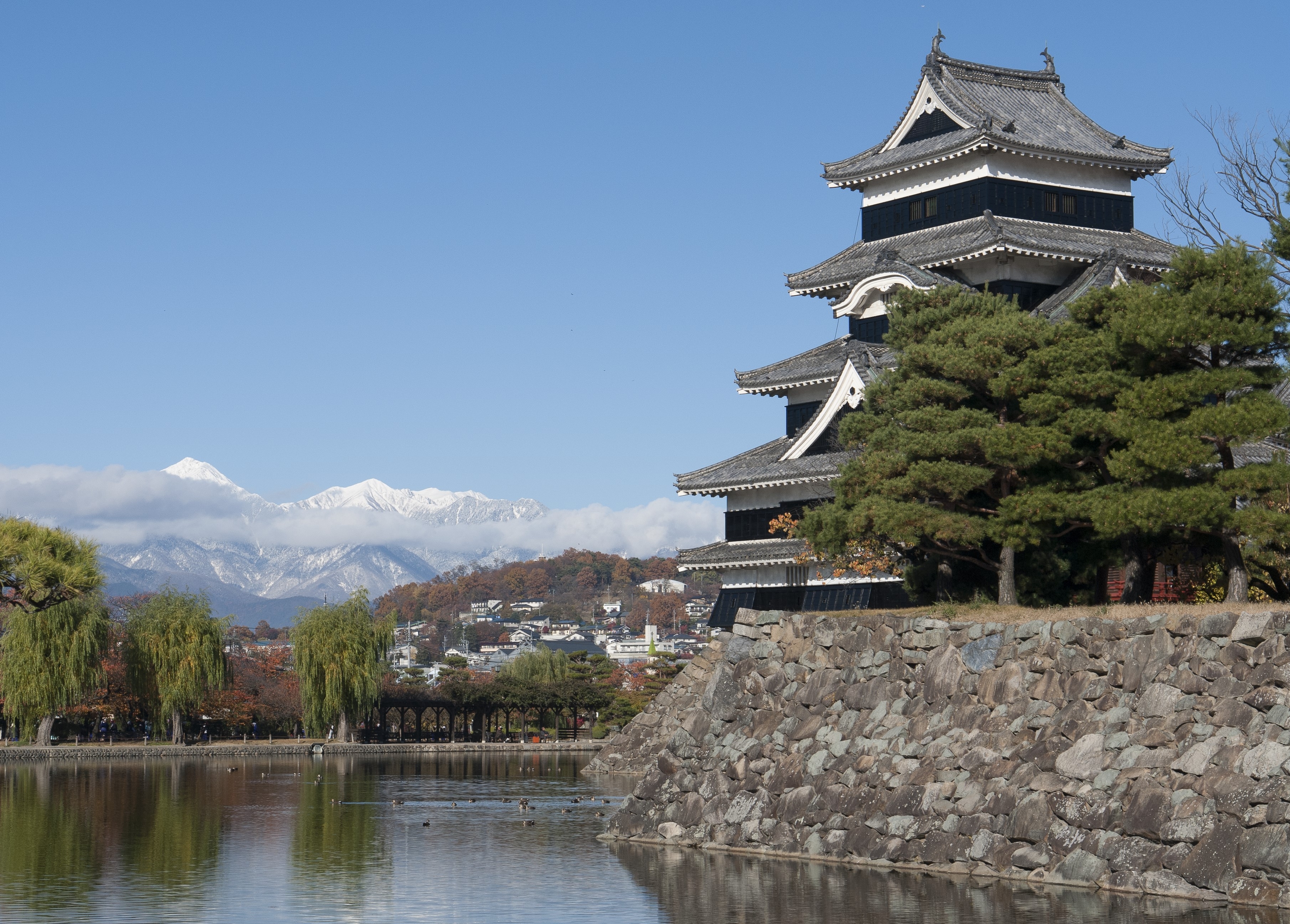 japanese mountain castle