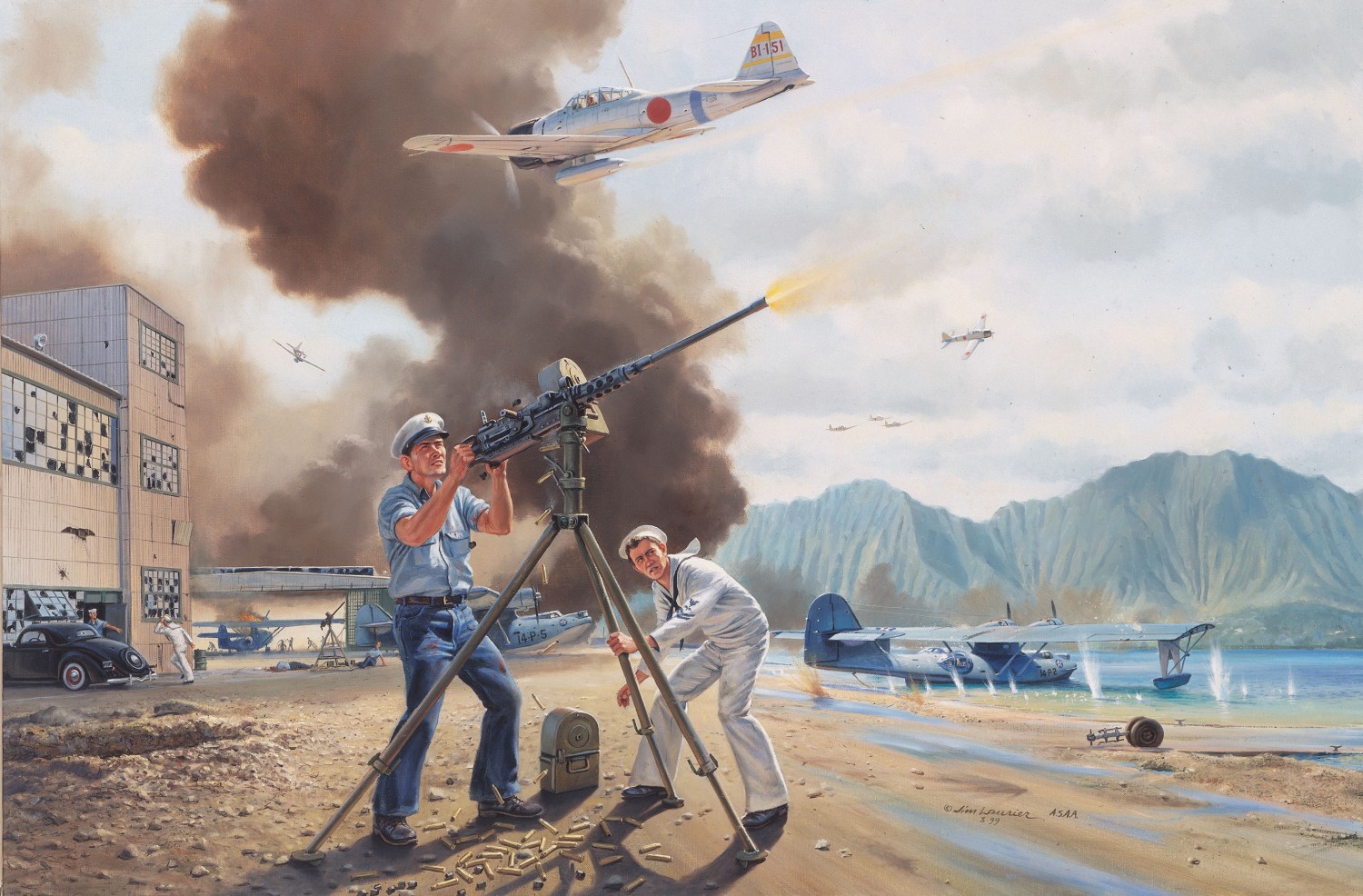 Pearl Harbor attack artwork