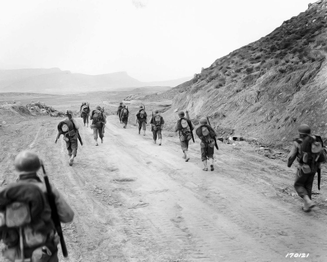 American soldiers in the Kasserine pass