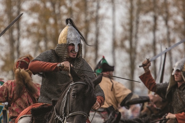 Russian cavalryman, re-enactment, Petr Shelomovskiy