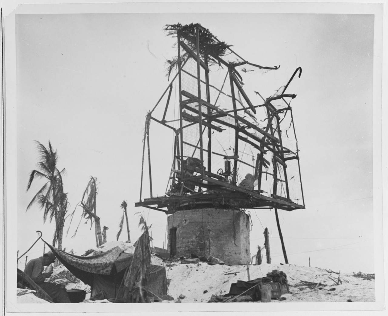 Japanese radar installation on Betio Island, Tarawa Atoll