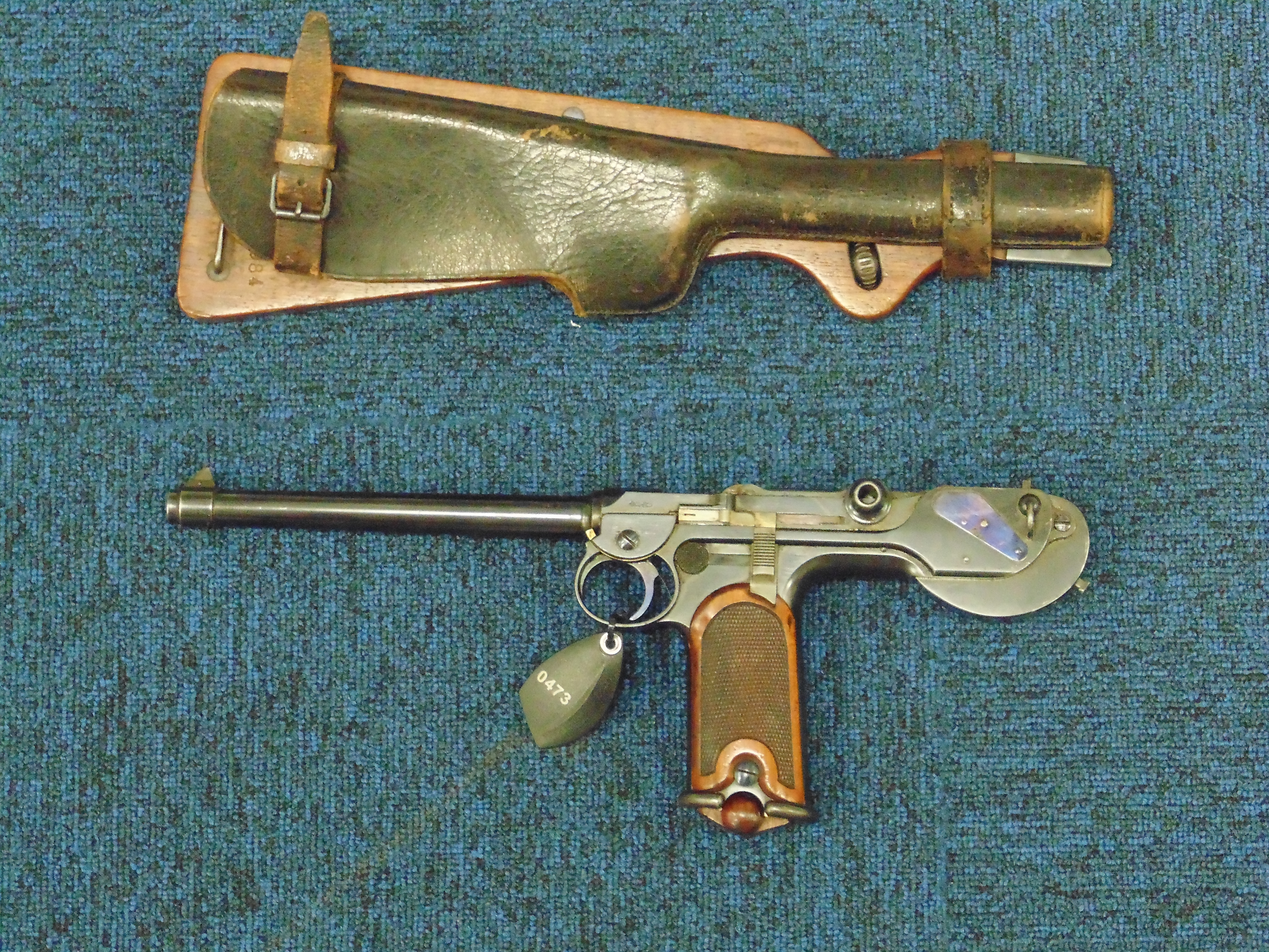 The Borchardt C93 was the Luger's immediate ancestor, and the first practical automatic pistol, preceding the Mauser C96 by several years