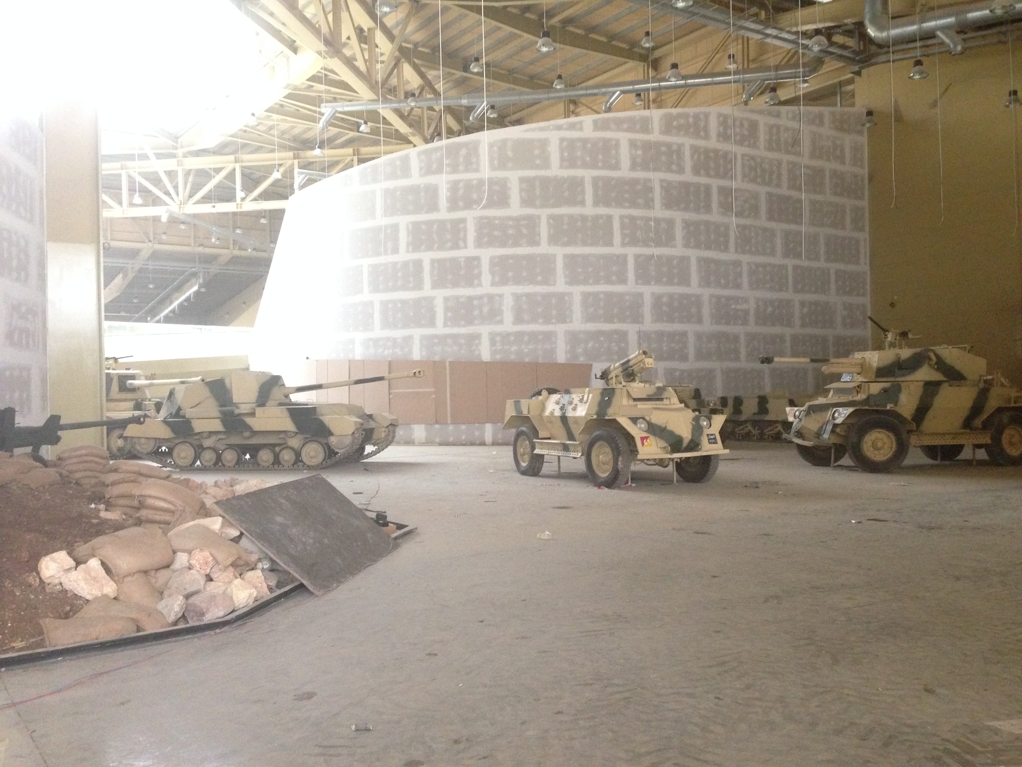 Tanks inside the Amman Tank Museum