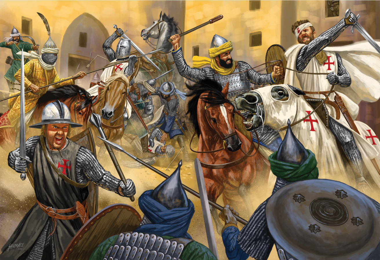 Lion Rampant: Second Edition illustration of a battle scene